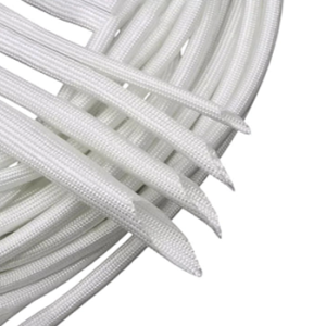 Spaghetti o funda  de fibra de vidrio para alta temperatura.