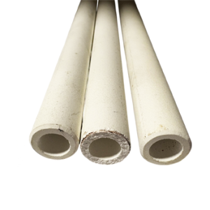 Tubo cerámico de alúmina para altas temperaturas 55x40x620mm