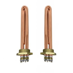 Calefactor Cobre 9kW/380V Con rosca de Bronce 2BSP - 300mm de inmersión