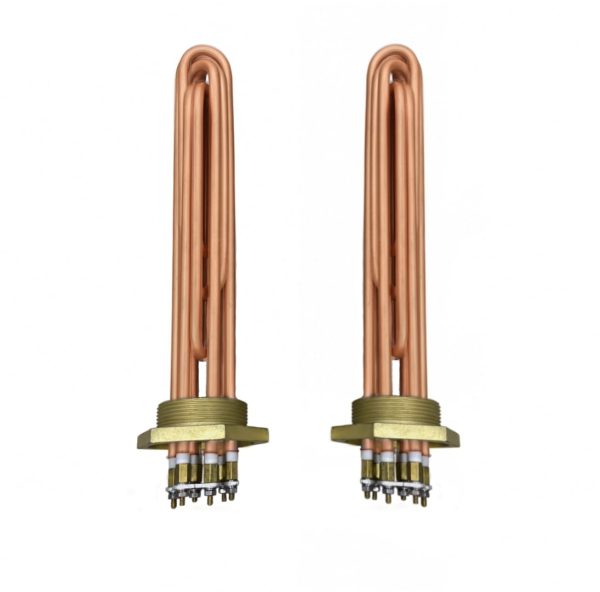 Calefactor Cobre 9kW/380V Con rosca de Bronce 2BSP - 300mm de inmersión